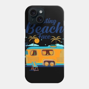 Resting Beach Face Camping Phone Case