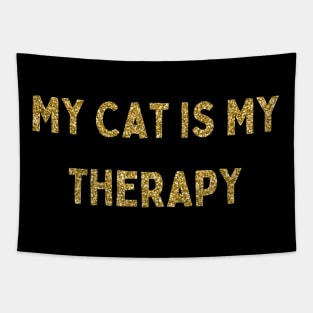 My Cat is My Therapy, Love Your Pet Day Tapestry