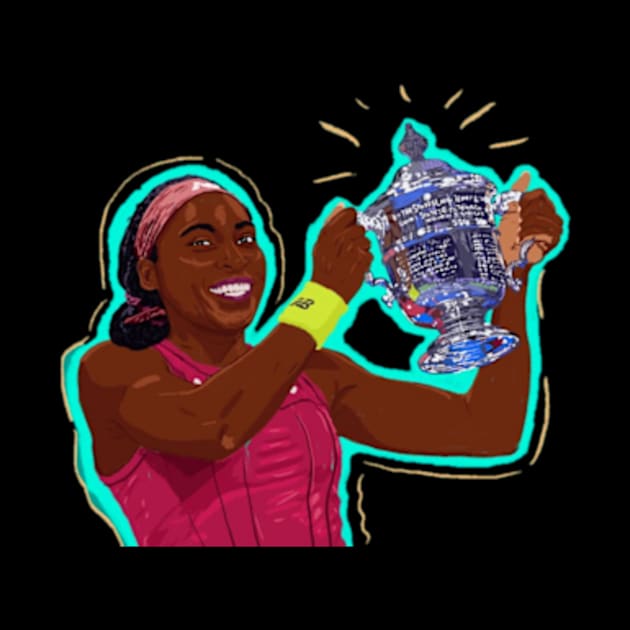 Coco gauff by shadowNprints