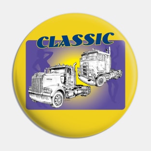 Double Kenworth truck design Pin