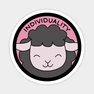 Black sheep - individuality Magnet