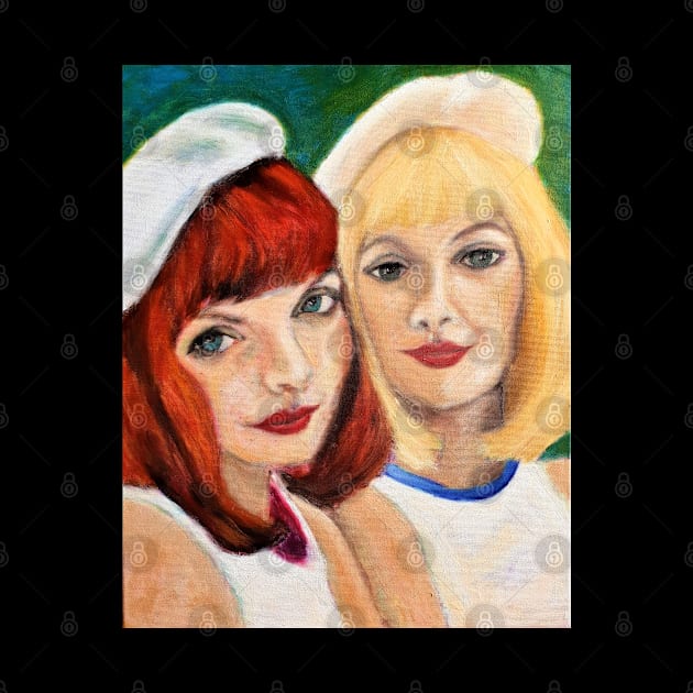 Catherine and Francoise by Great Auk Art