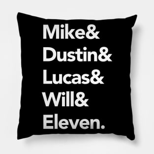 Stranger Things Names Pillow