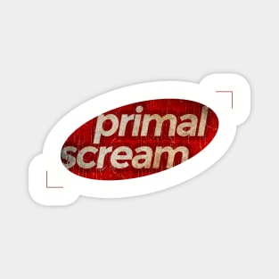 Primal Scream - simple red elips vintage Magnet