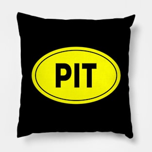 PIT Airport Code Pittsburgh International Airport USA Pillow