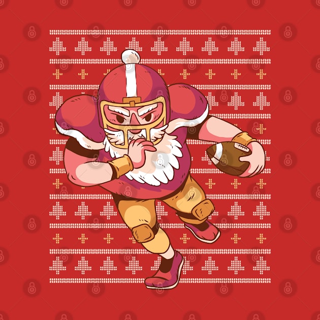 Santa Football by Safdesignx