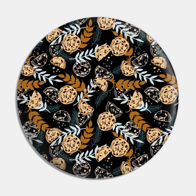 Cookies are made of Butter and Love Pattern Pin by FlinArt