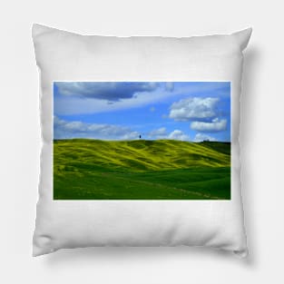 Tuscany landscape Pillow