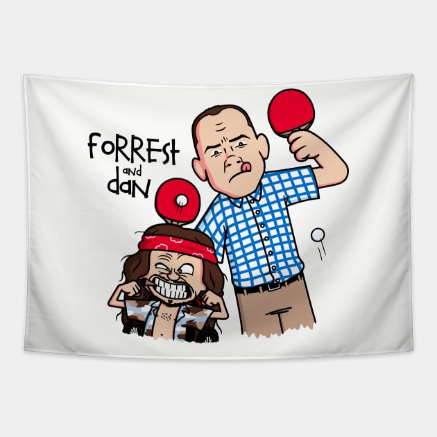 Forrest and Dan! Tapestry by Raffiti