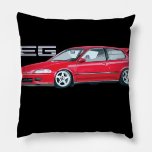 EG CIVIC HATCH Formula Red Pillow