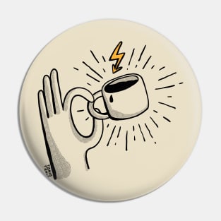 Coffee Jolt ( dark) Pin