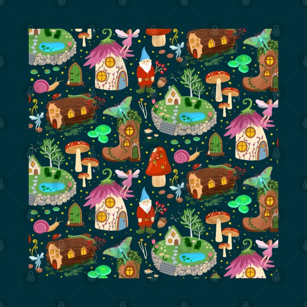 Garden Gnome Pattern by Salty Siren Studios