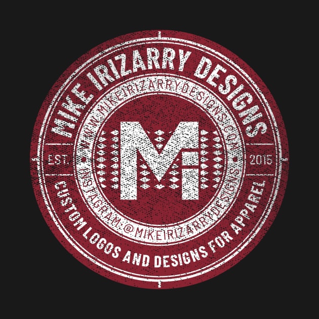 Mike Irizarry Designs Cherry and White Badge Variant by Mike Irizarry Designs