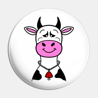 COW With Attitude Cow Lover - Funny Cow Art Pin