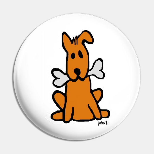 Dog & Bone Pin by JohnT