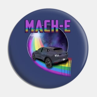 Mach-E Rides the Rainbow Galaxy in Carbonized Grey Pin