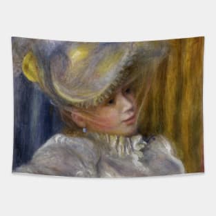 Woman with a Hat by Auguste Renoir Tapestry