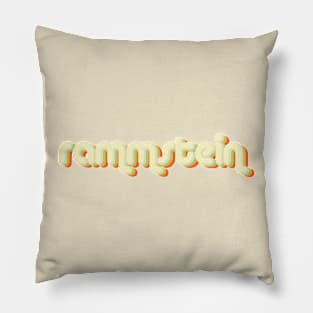 vintage color rammstein Pillow