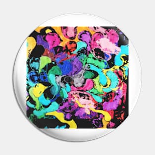 Joy abstract colorful digital painting Pin