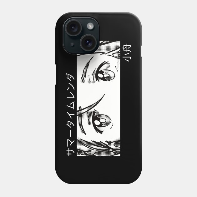 Ushio Kofune from Summertime Render or Summer Time Rendering Anime Girl Character in Aesthetic Pop Culture Art with Her Awesome Japanese Kanji Name Phone Case by Animangapoi