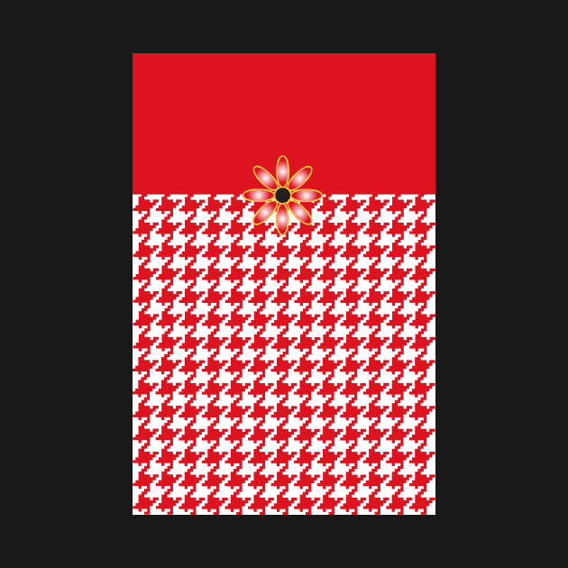 Red Hot Houndstooth by srwdesign