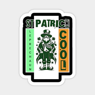 St Patrick leprechaun cool Magnet