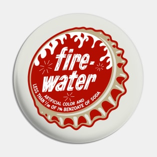 Vintage Fire Water Soda Bottlecap Pin