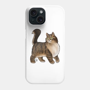 Cat - Turkish Angora - Tabby Phone Case