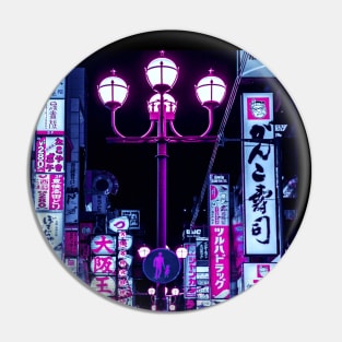 Tokyo Street Neon Synthwave Pin