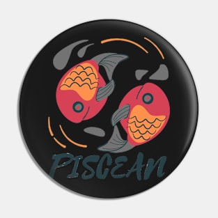 Piscean - Zodiac Sign Pin