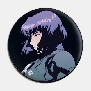 Cybernetic Journeys: Ghost in the Shell Aesthetics, Techno-Thriller Manga, and Mind-Bending Cyber Warfare Art Pin