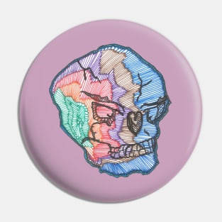 Color Skull Pin