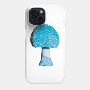 Turquoise Blue Mushroom Amanita Phone Case