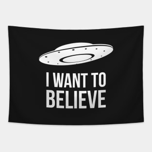 I want to believe funny alien Tapestry