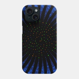 Blue Phyllotactic Spirals Phone Case