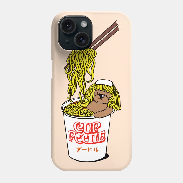 Poodle Cup Phone Case by huebucket