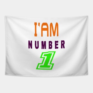 i am number 1 Tapestry