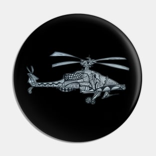 Apache Helicopter Pin