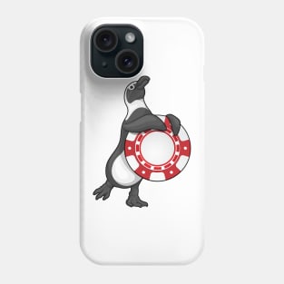 Penguin Poker Poker chips Phone Case