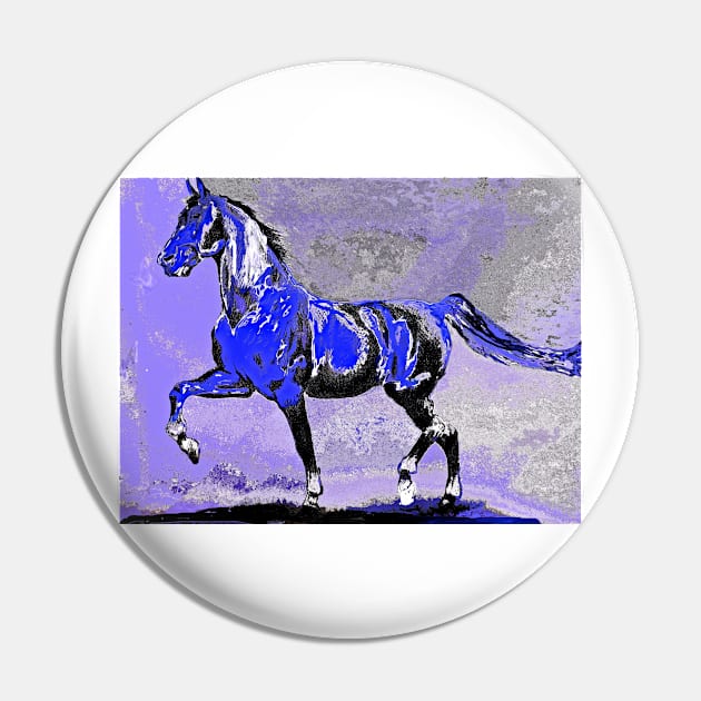 Horse:  Majestic Stallion Abstract Pin by Overthetopsm