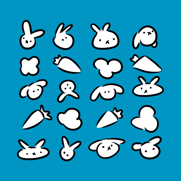 Rabbit Pattern by Jossly_Draws