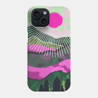 Pink Landscape Phone Case