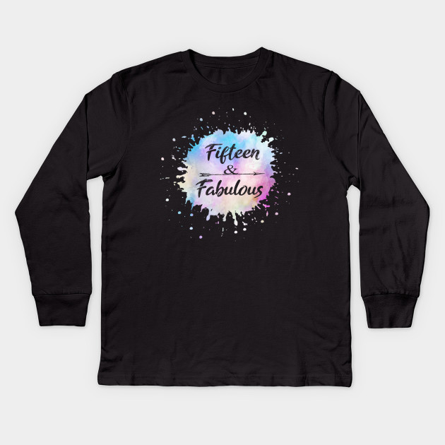 15th Birthday Gift For Teen Girl 15 And Awesome Girls Gifts Turning 15 Kids Long Sleeve T Shirt Teepublic
