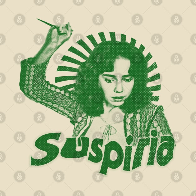 Suspiria - horror film green solid style (exclusive art) by Loreatees