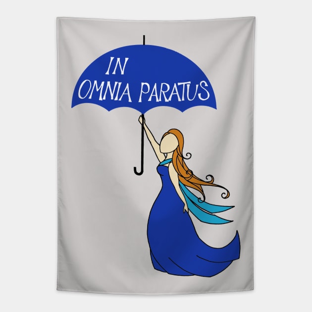 In Omnia Paratus, Ready for Anything Tapestry by MellyLunaDesigns