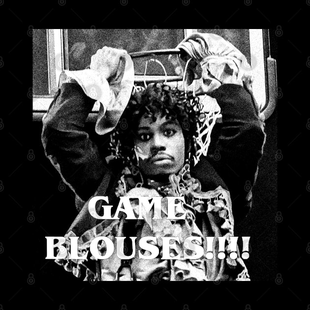 Black STYLE Dave Chappelle Game Blouses FInal by olerajatepe