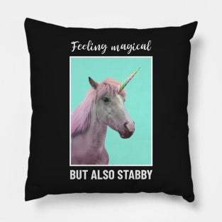 Feeling magical but also stabby Pillow