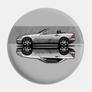 My drawing of the German convertible car Pin