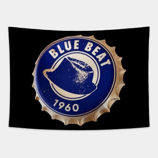 bluebeat and ska music bottle cap Tapestry