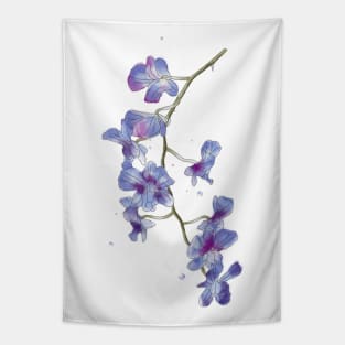 Watercolor orchid Tapestry